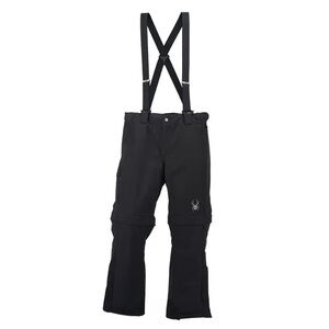 Spyder Men’s Training Pant Overalls Snow Ski Convertible Zipper Size Small Black